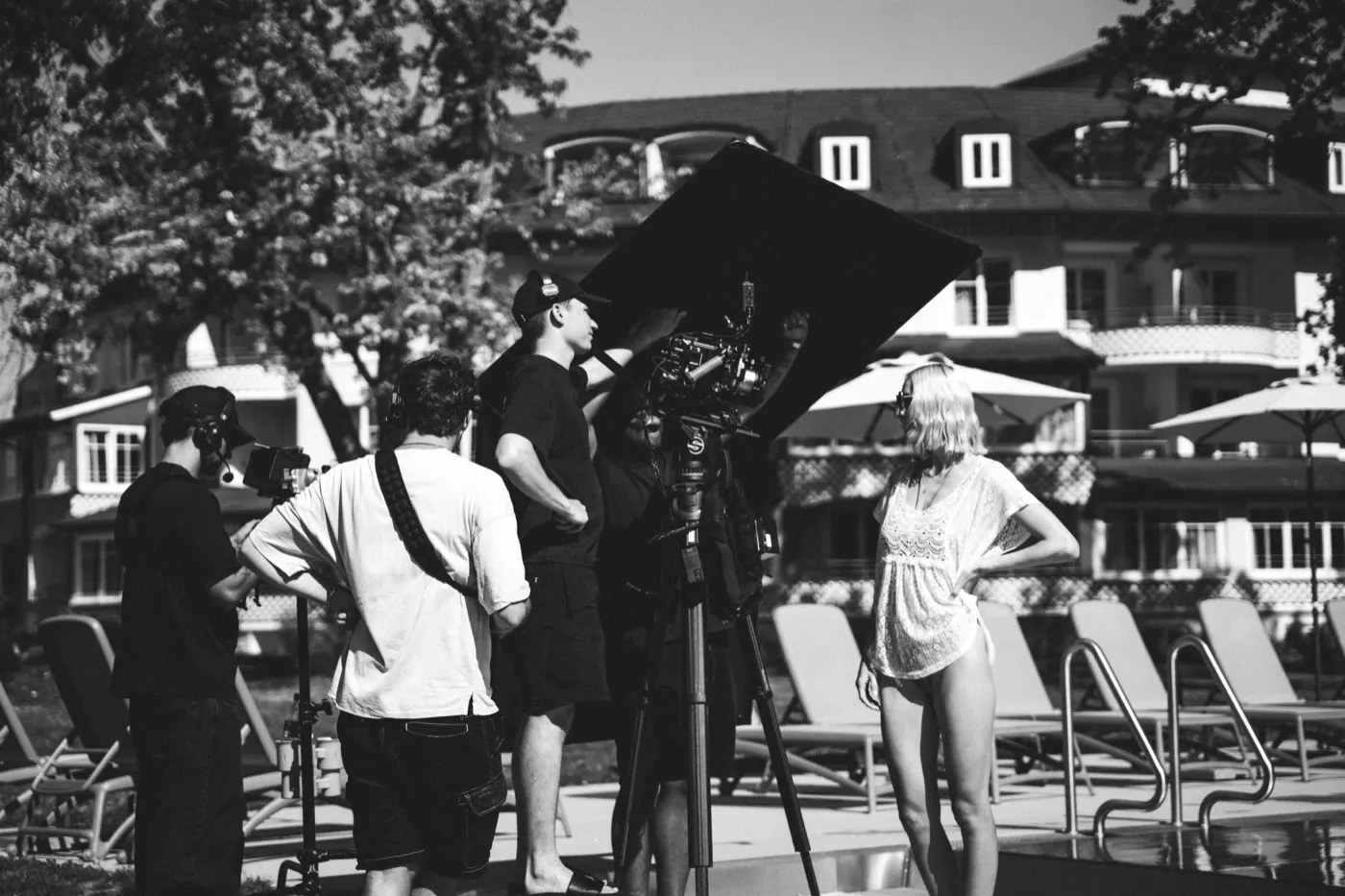 Set am Hotelpool