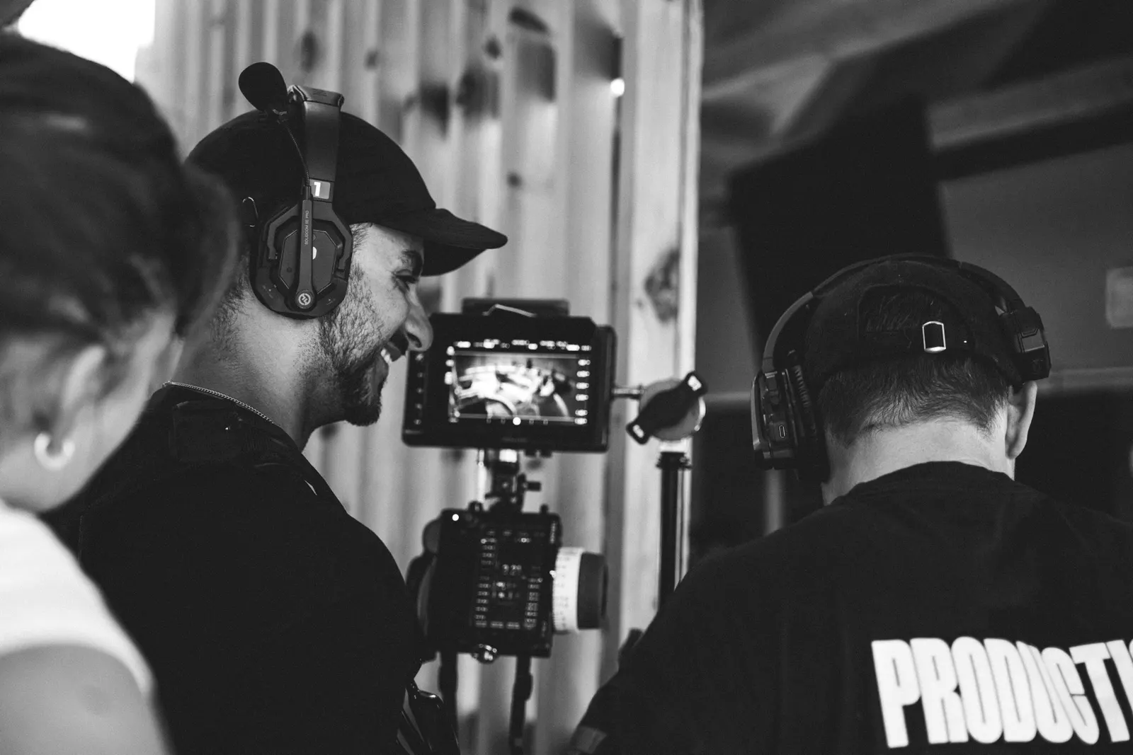 Die Crew bei der Vorbereitung